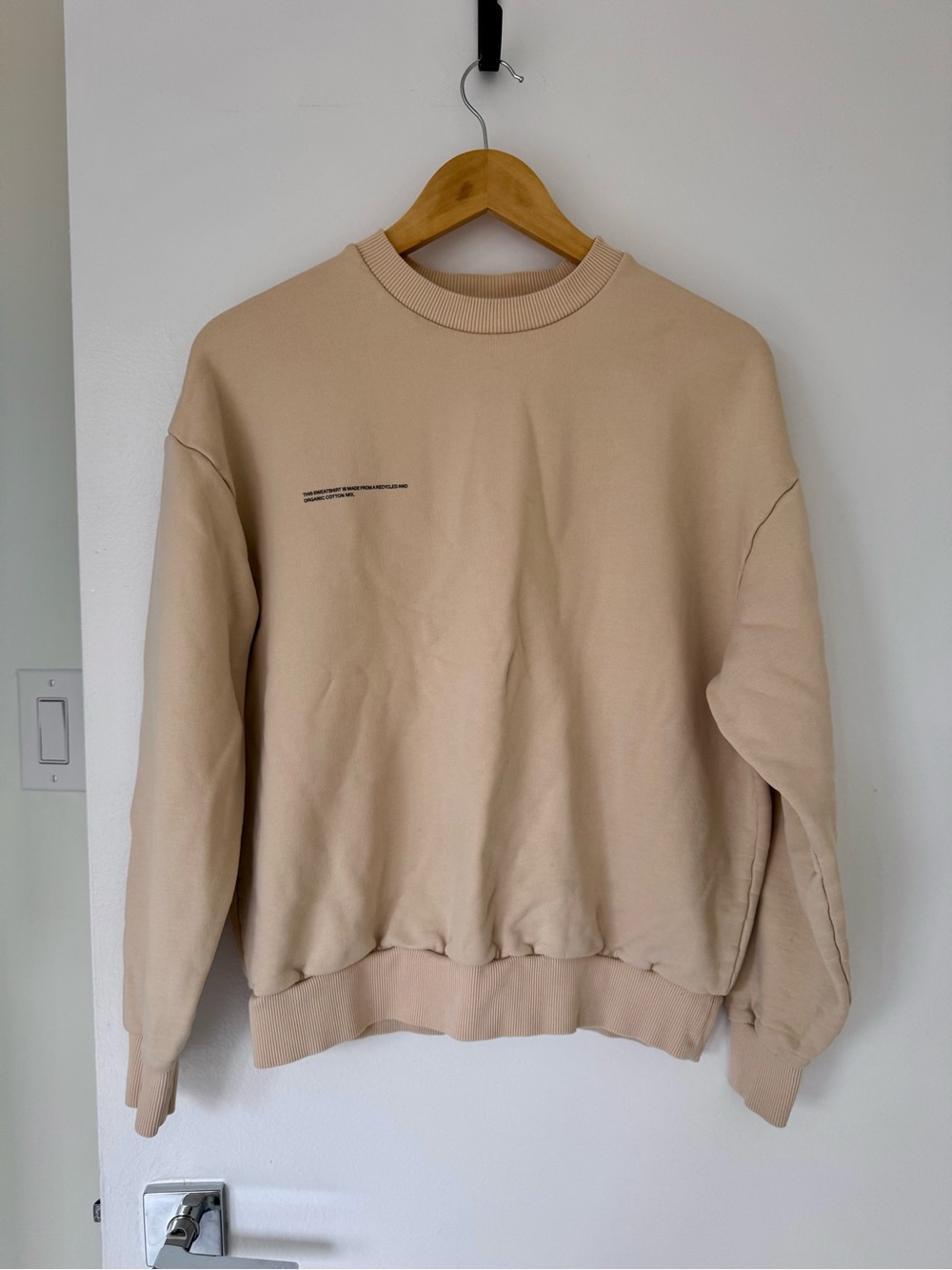 Pangaia Women's Beige Crewneck Sweatshirt
